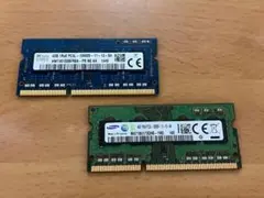 ノートPC用メモリ DDR3 4GB 2枚セット