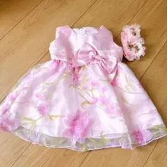 キャサリンコテージ　キッズ　フォーマル　ドレス　ピンク　花柄