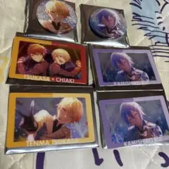 プロセカ　あんスタコラボ　缶バッジ　カード　司　類