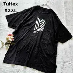 タルテックス ブラック プリントTシャツ XXXL 100%コットン 大きめ