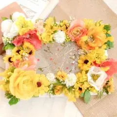 造花 インテリア ナチュラル フラワー 雑貨 ハンドメイド 壁掛け フレーム