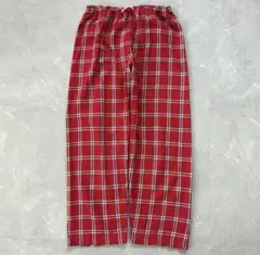 チェックパンツ　赤　archive 古着