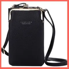 ♥️最終値下げ♥️ スマホポーチ レディース 財布 カードケース 長さ調節 ブラック