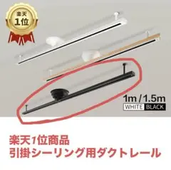 【新品・未使用】引掛シーリング用ダクトレール 1.5m