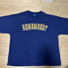 REMEMBER? 刺繍 ネイビー Tシャツ
