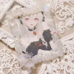 【15】ホイップデコ　トレカデコ　白　くま　天使