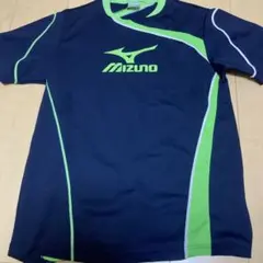 Mizuno ネイビー グリーン Tシャツ Mサイズ
