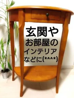 木製テーブル　インテリア　昭和レトロ　アンティーク　引出しあり