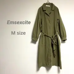 【Emsexcite】レディース 薄手トレンチコート M ポケット 綺麗ボタン