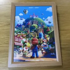 スーパーマリオブラザーズ ①　【B5】フレーム付ポスター風　額装入り映画チラシ