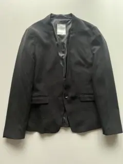 美品　VIS ビス　黒　ノーカラージャケット M