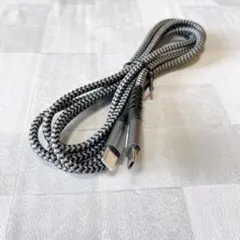 Type C Micro USB ケーブル 1.5M グレー