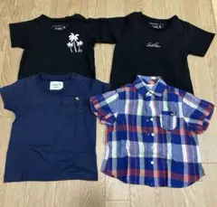 アーノルドパーマー Tシャツ 半袖チェックシャツ 4枚セット 80〜105cm