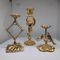 エッグアート　ゴールドメタルスタンド3個セット