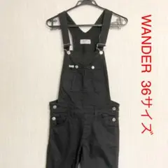 WRANGLER ラングラー オーバーオール サロペット デニム 黒 36