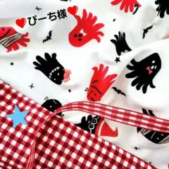 ぴーち様❤️HALLOWEEN♡おばけ♡たこウィンナー♡リボン♡タンクトップ
