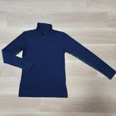 Paradiso　アンダーシャツ　Mサイズ　ネイビー　袖メッシュ　ハイネック