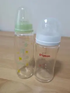 Pigeon 母乳実感 哺乳瓶 ChuChu哺乳瓶 ガラス240ml 2本セット