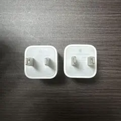 アップル 純正 USBアダプター Apple 充電器 電源アダプター 2個セット