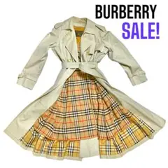 【希少!】金タグBurberryトレンチコート ノバチェック