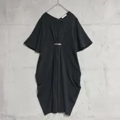 【chocol raffine robe】　ワンピース　（Ｆ）　ドレス　膝丈　黒