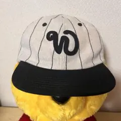 wudgeboy キャップ Wロゴ モノクロ Mサイズ