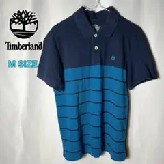 Timberland ティンバーランド ポロシャツ ボーダー柄 Mサイズ メンズ