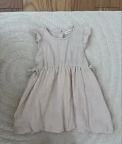 《新品》　バースデイ　リボン　リネン　ワンピース
