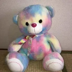カラフルクマ型ぬいぐるみ
