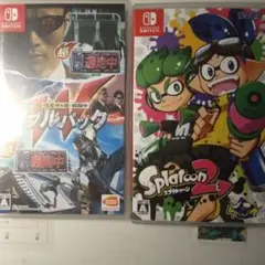逃走中、戦闘中ダブルパックと、Switchカセットのケース