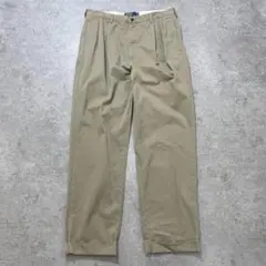 90s.ポロバイラルフローレン チノパン ベージュ W36/L32【BT049】