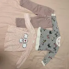 H&M トップスセット（ピンク・ストライプ）