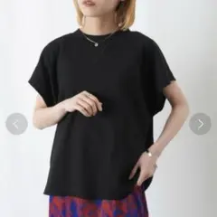 セール中 美品 LUCA/LADY LUCK LUCA フレンチカットソー 黒
