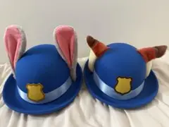 上海ディズニー　ズートピア　ジュディ　ニック　帽子　セット　警官　警察　警官帽