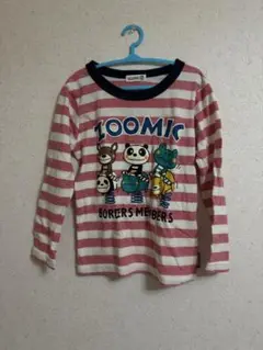ZOOMIC ボーダー長袖Ｔ　レッド