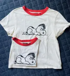130 150 スヌーピー Tシャツ 2点セットpeanuts