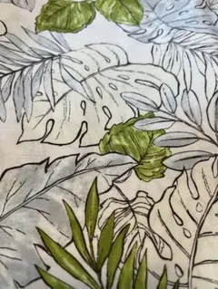 モンステラ柄　生地（薄手）