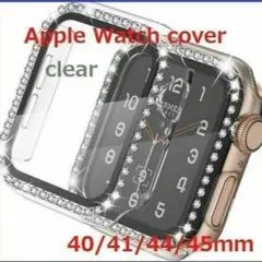Apple Watch 画面保護ケース ラインストーン入り clear