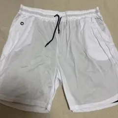ホワイト メッシュ ハーフパンツ