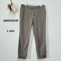アバハウス　ABAHOUSE スラックスパンツ　L メンズ　ベージュ　48