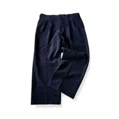 CHESTER BARRIE スラックス 黒 無地 きれいめ ゆるだぼ カシミヤ