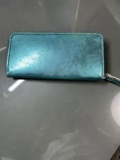 メタリックターコイズ 財布