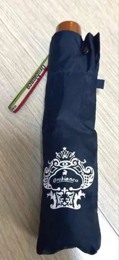 美品　orobianco オロビアンコ 折りたたみ傘ネイビー