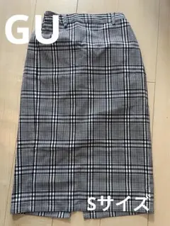 GU タイトスカート　チェック　レディース