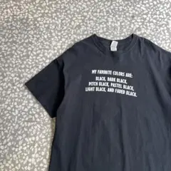 【メッセージTシャツ、黒色がとにかく好きな人】GILDANイングリッシュ英語