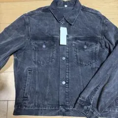 新品　GU デニムジャケット　ダークグレー
