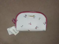 新品 コクーニスト Cocoonist マチポーチ フローレット 花柄 ホワイト