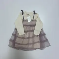 新品タグ付き　petitmain プティマイン　ワンピース90㎝