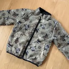 車両プリント フリースジャケット 110cm