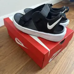 【ジャンク】Nike ブラック スポーツサンダル